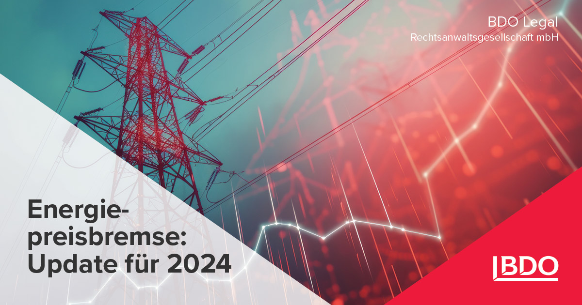 Energiepreisbremse: Update Für 2024 - BDO